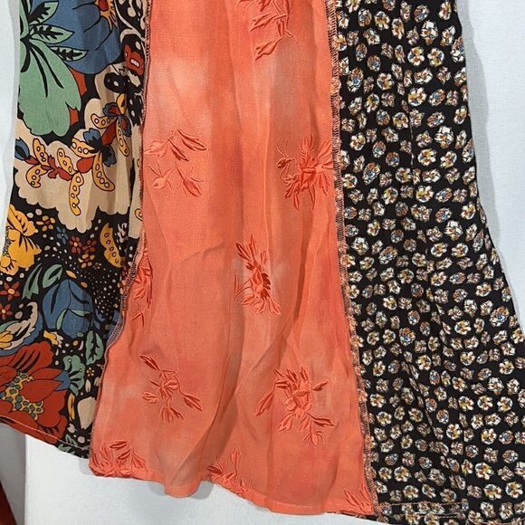 FREE PEOPLE CANCUN FLY BELLBOTTOM PANTS NEW FLORAL SMALL - Picture 7 of 9